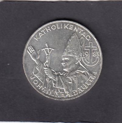 Beschrijving: 500 Schillings POPE VISIT 